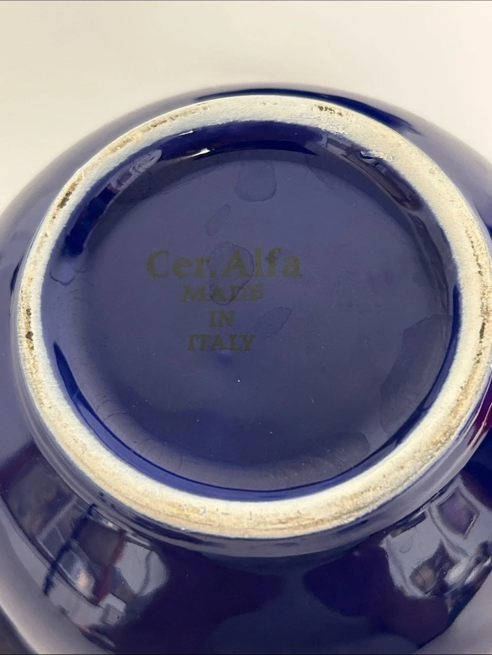 Crate & Barrel Made in Italy 90s 2000s Ceramiche Alfa Set of 6 Dessert Bowls